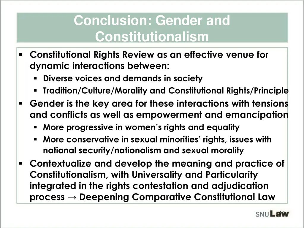 conclusion gender and constitutionalism