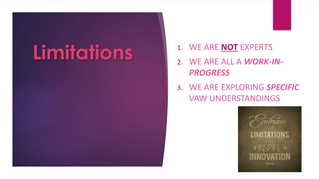 limitations