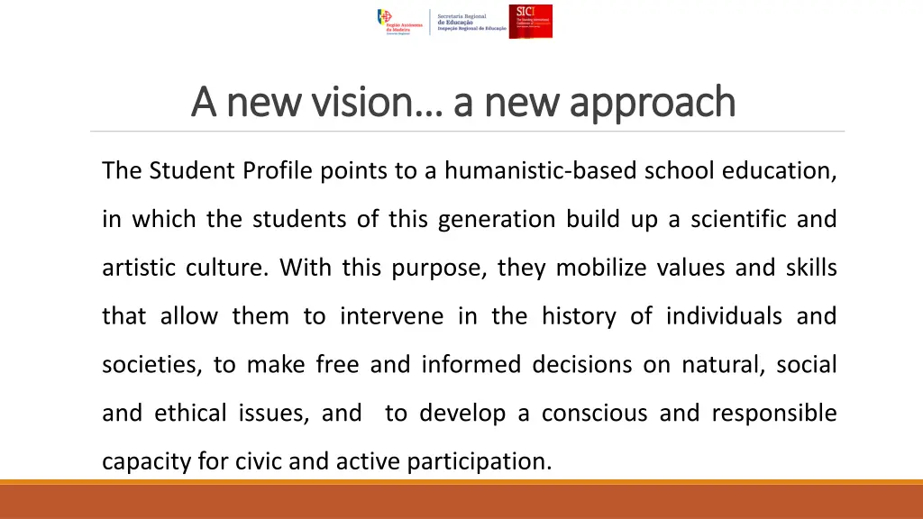 a new vision a new approach a new vision 2