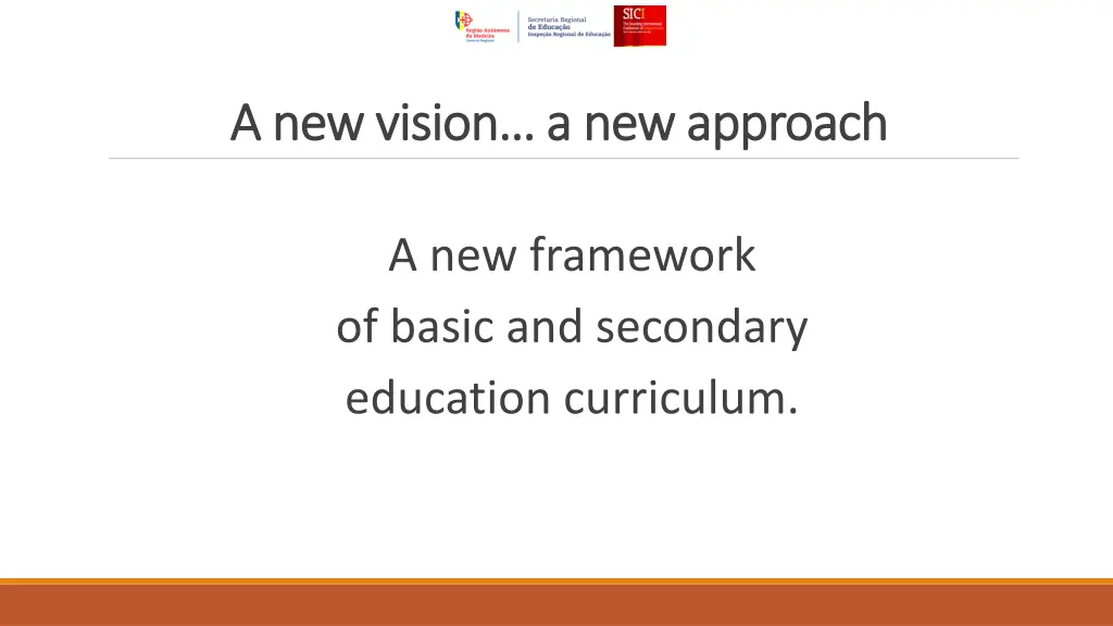 a new vision a new approach a new vision