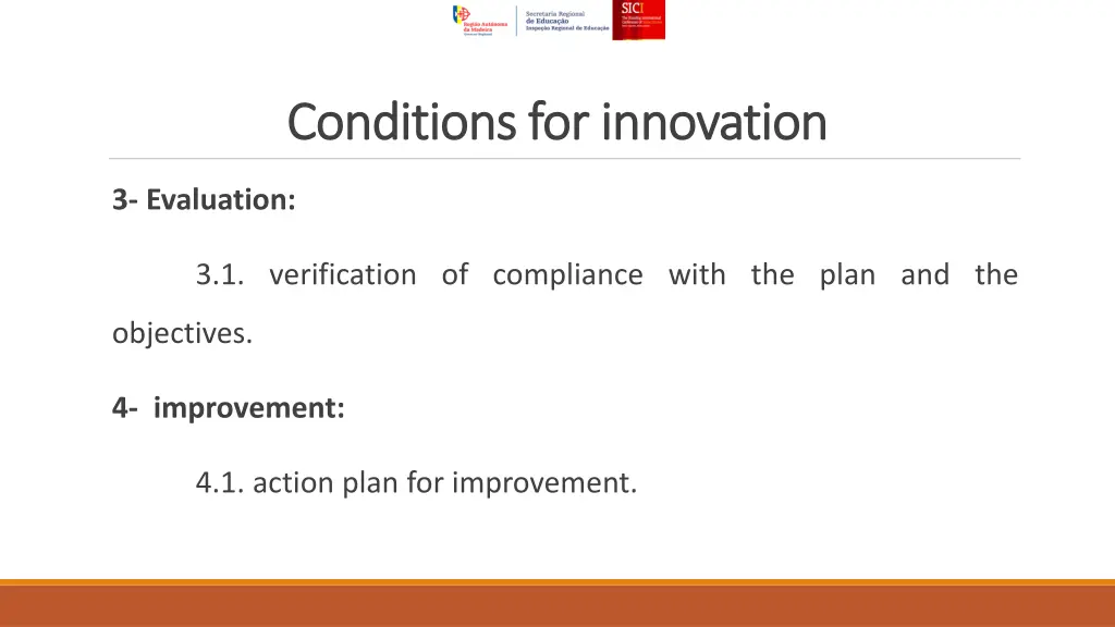 conditions for innovation conditions 1