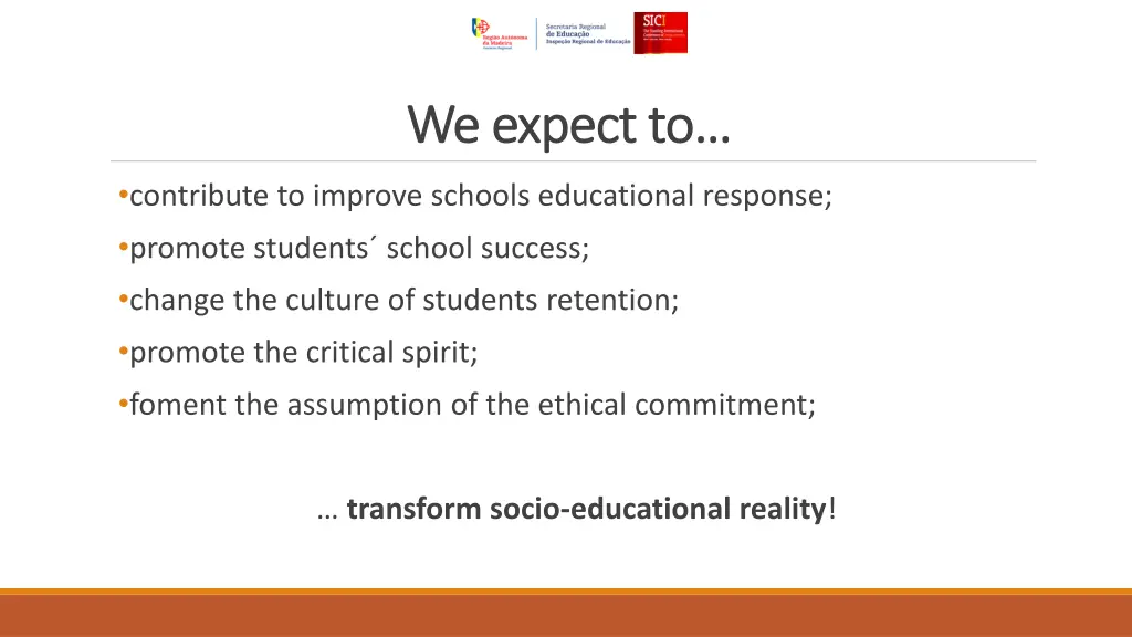 we expect to we expect to
