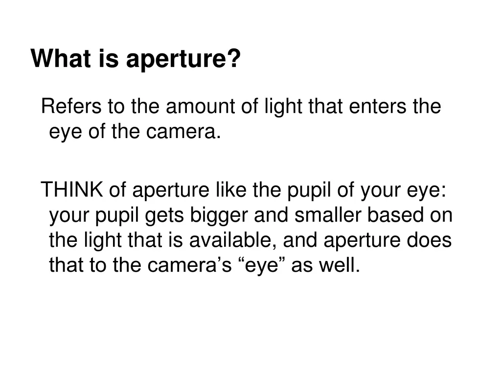what is aperture
