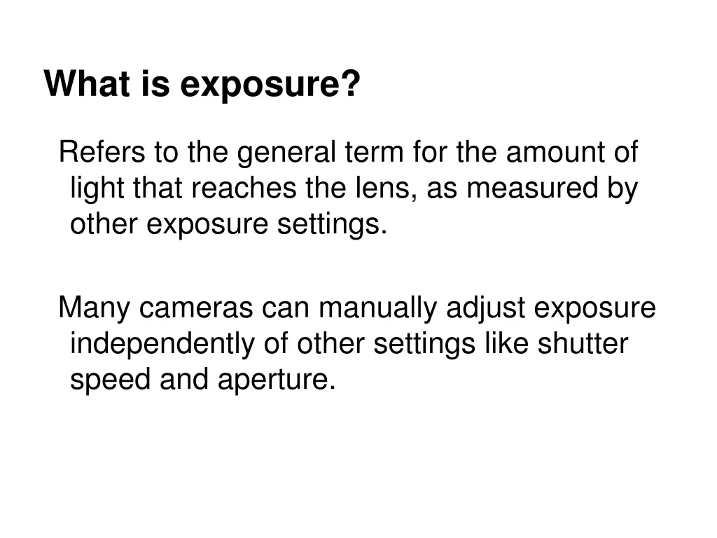 what is exposure