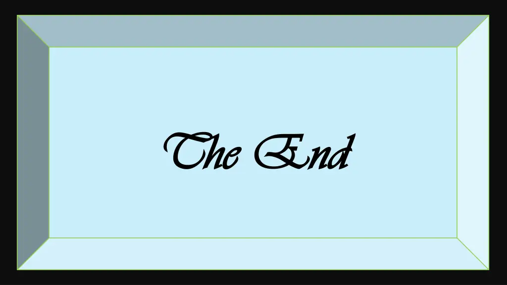 the end the end