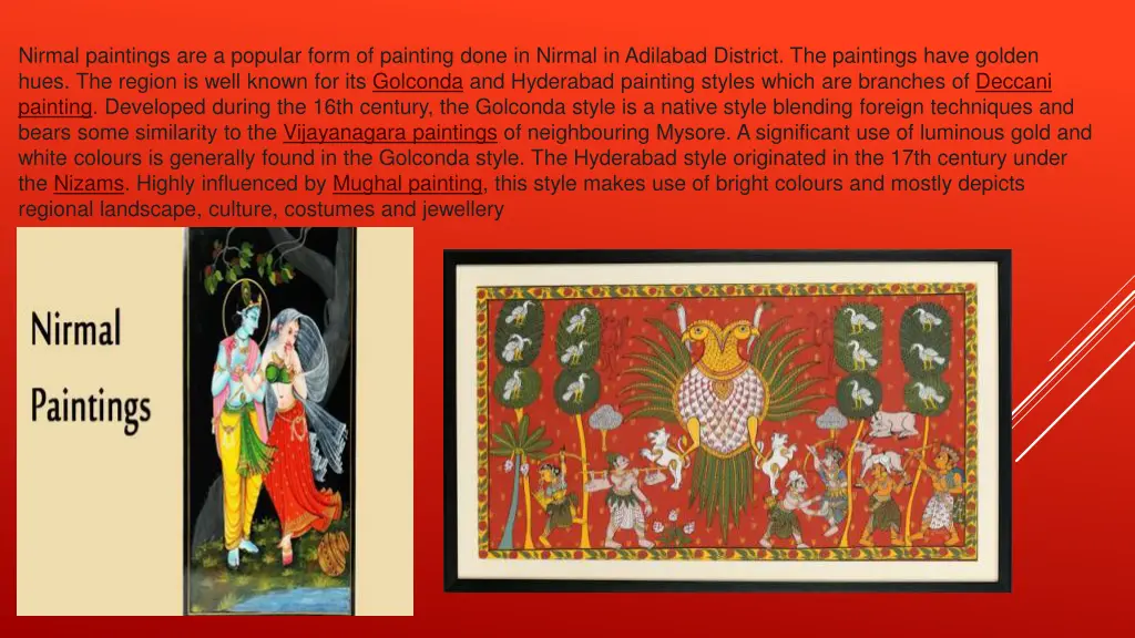 nirmal paintings are a popular form of painting