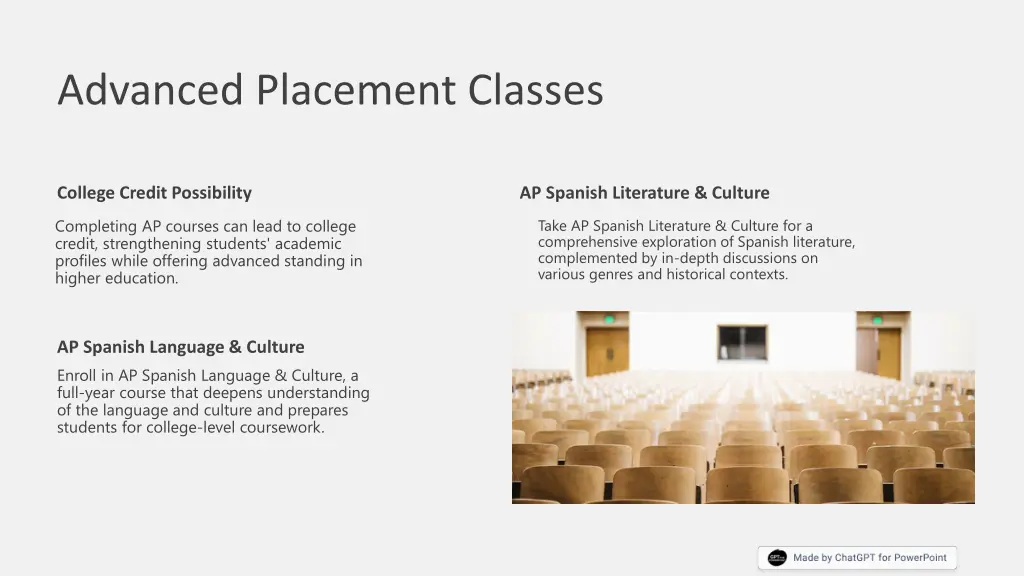 advanced placement classes