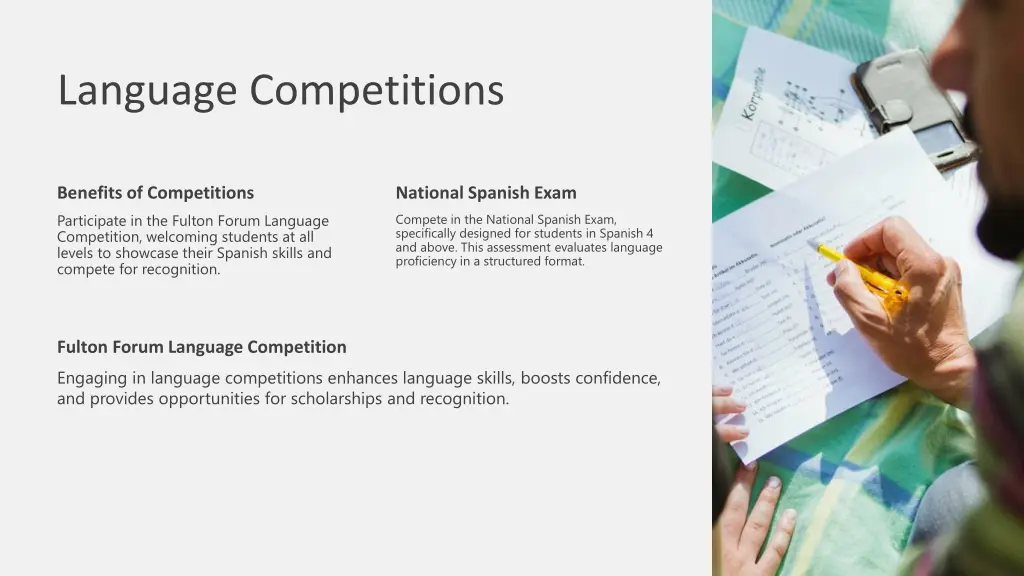 language competitions