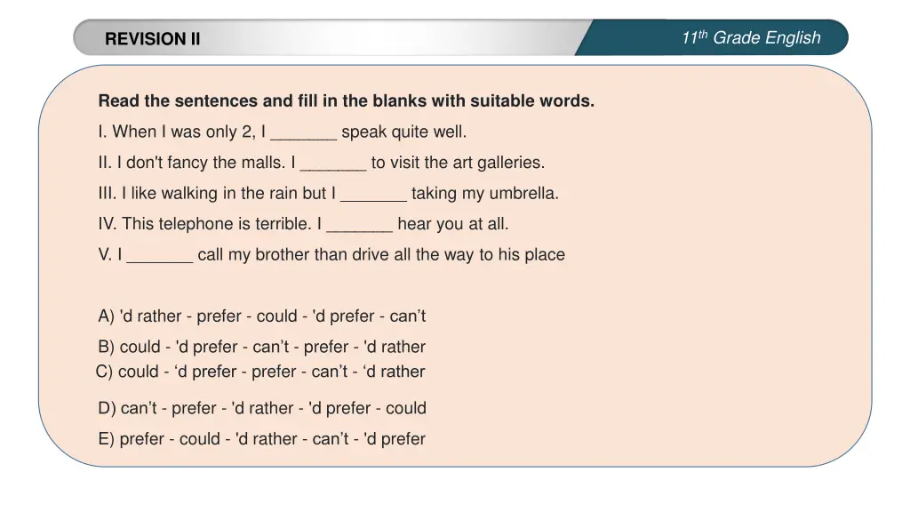11 th grade english 5