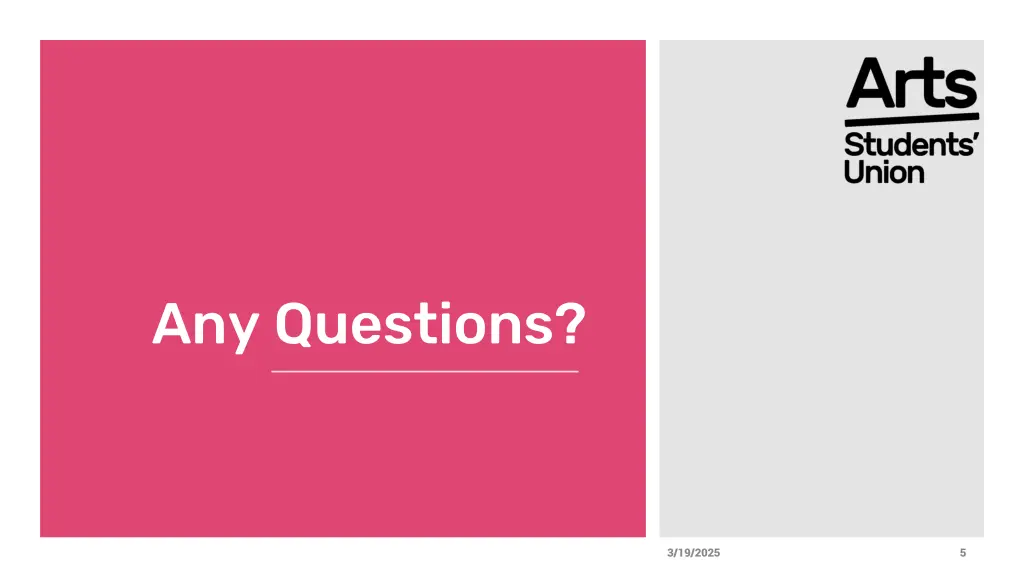 any questions