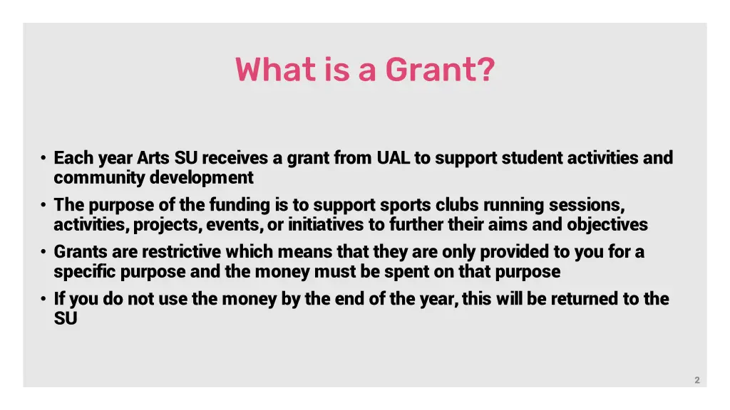 what is a grant