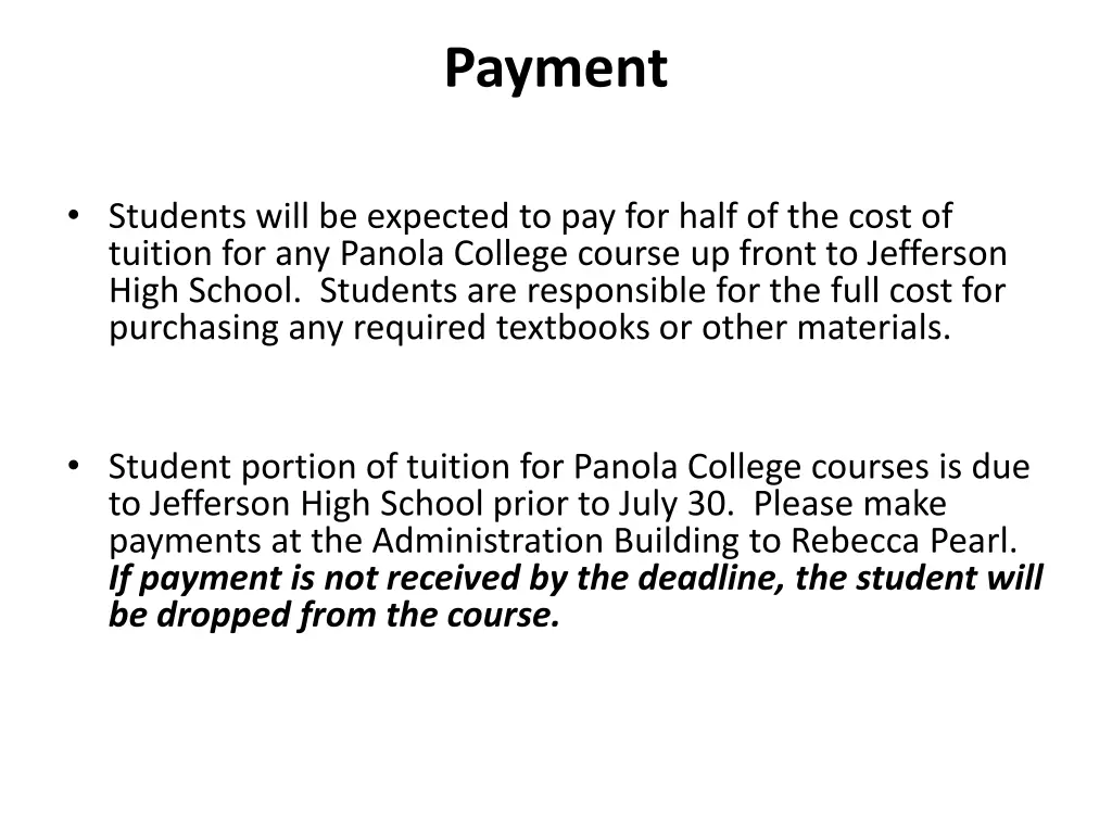 payment