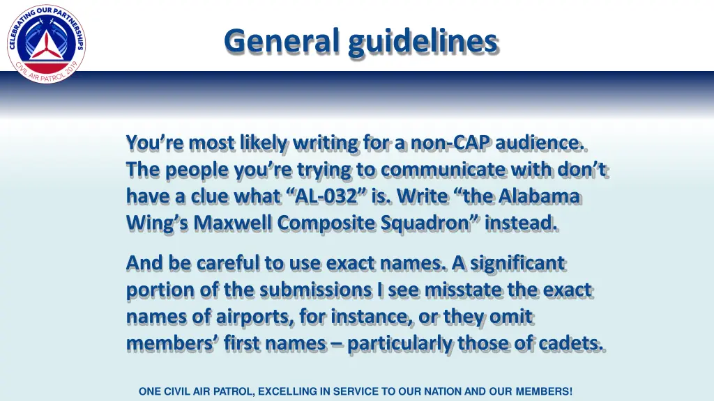 general guidelines 1