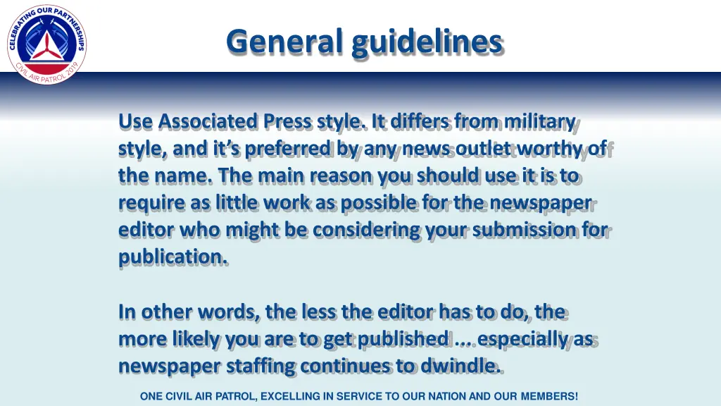 general guidelines 2