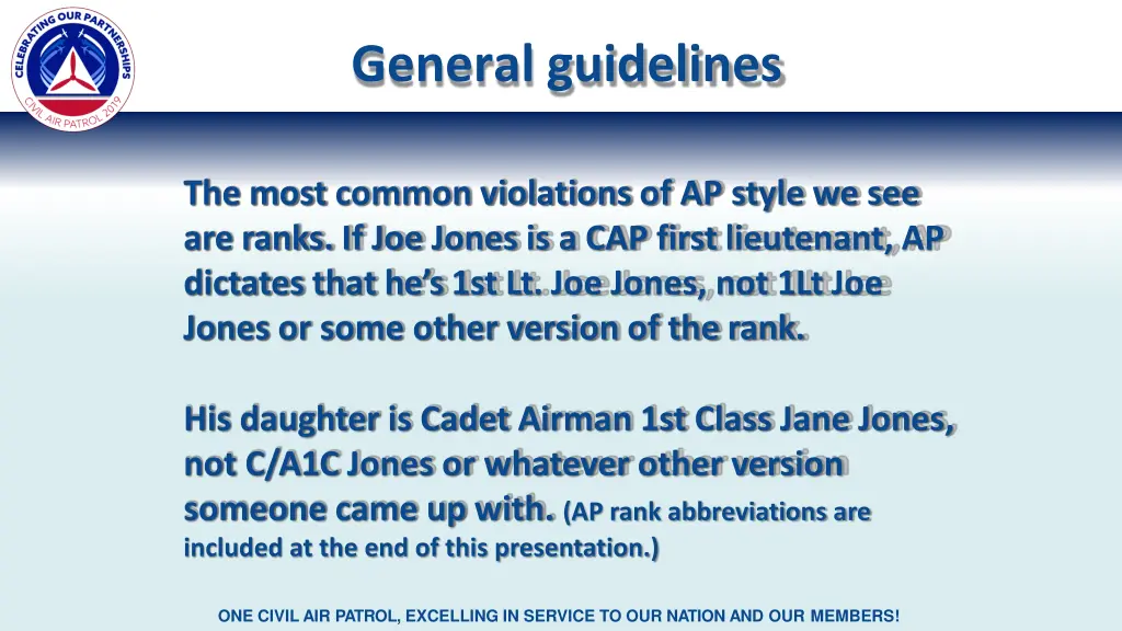 general guidelines 3