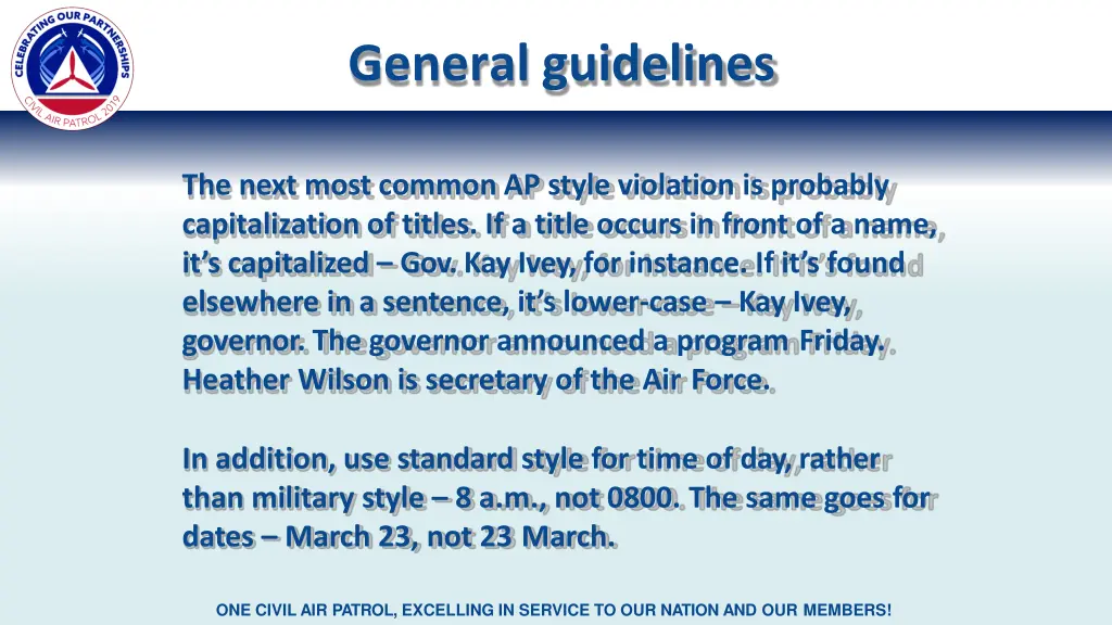 general guidelines 4