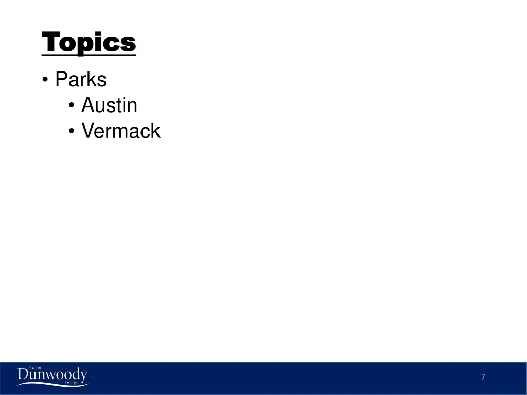 topics topics parks austin vermack