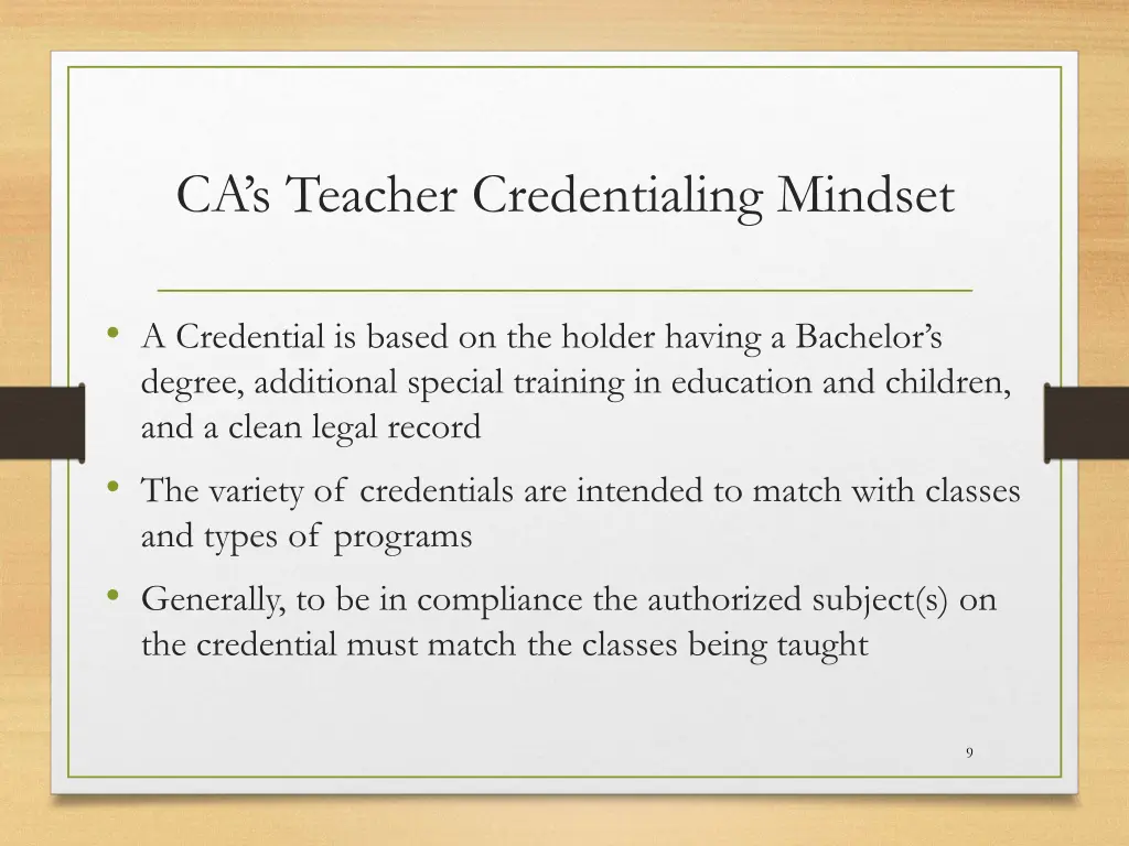ca s teacher credentialing mindset