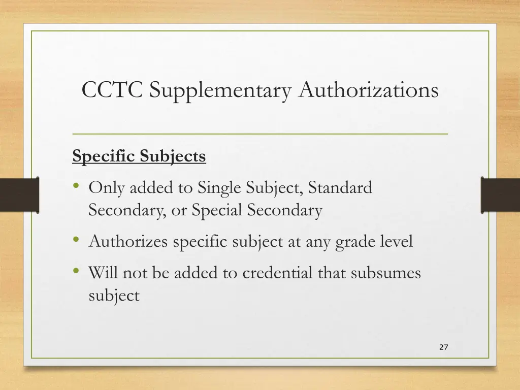cctc supplementary authorizations 1