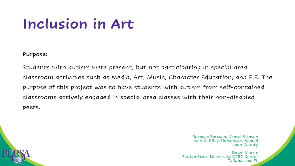 inclusion in art