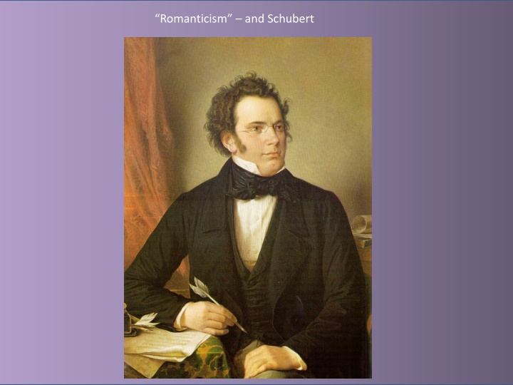 romanticism and schubert