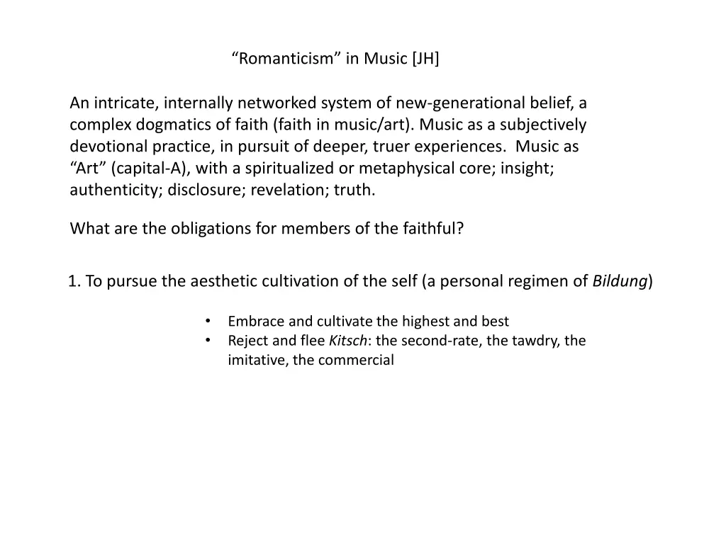 romanticism in music jh 4