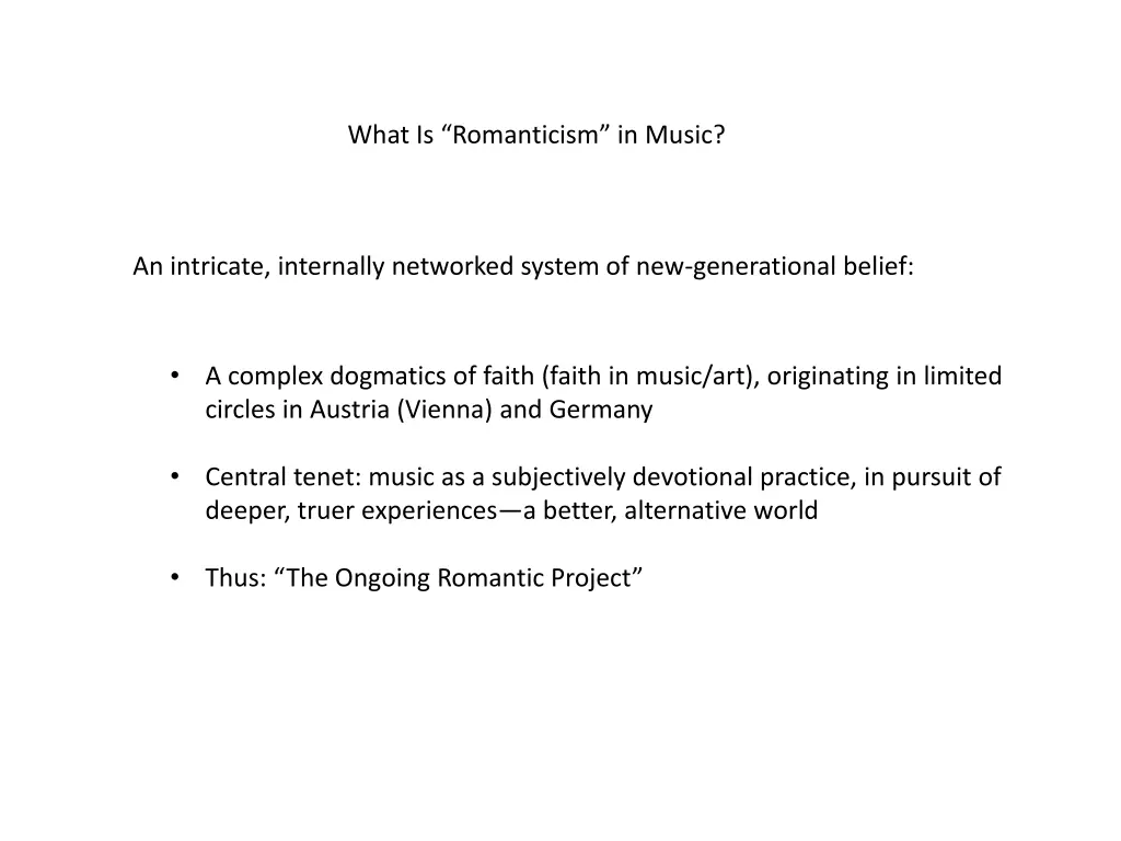 what is romanticism in music 8