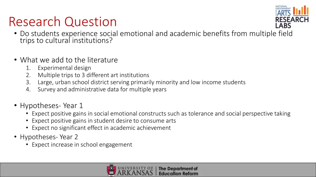 research question do students experience social