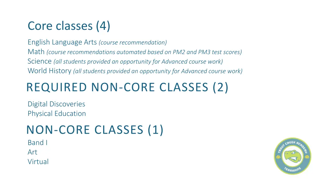 core classes 4