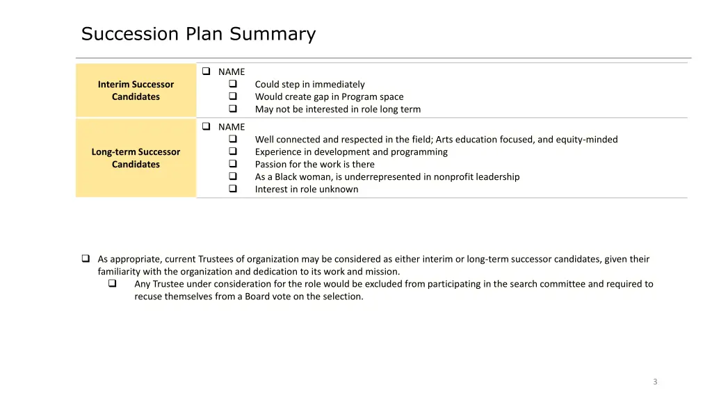 succession plan summary 1