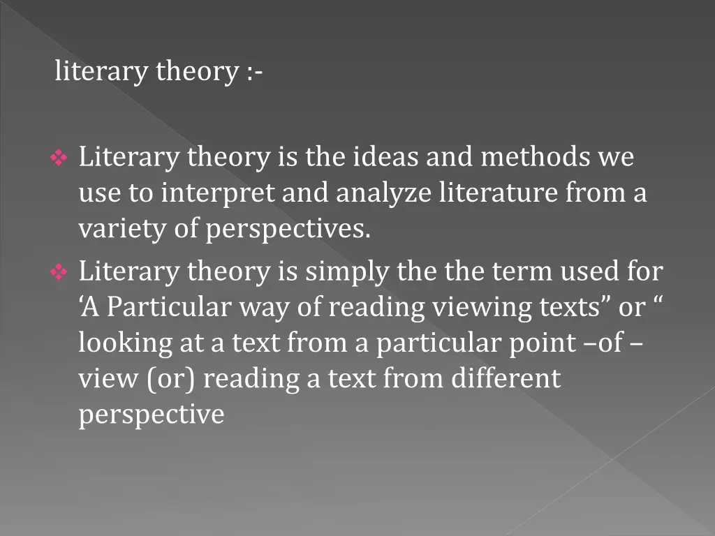 literary theory