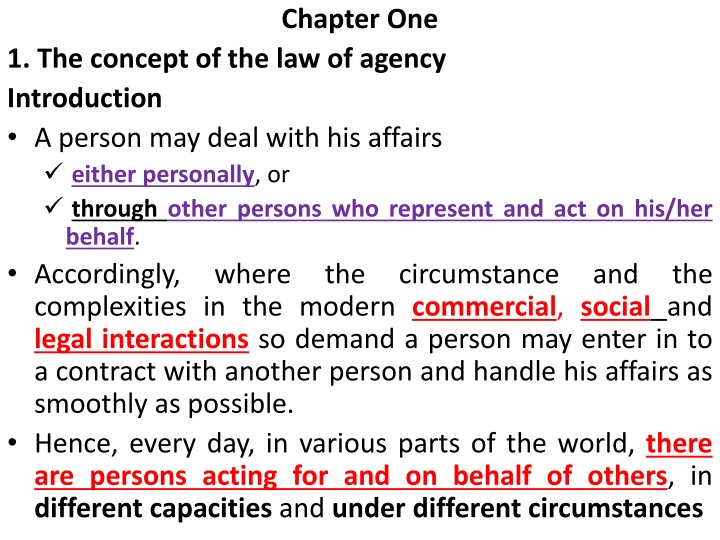 chapter one