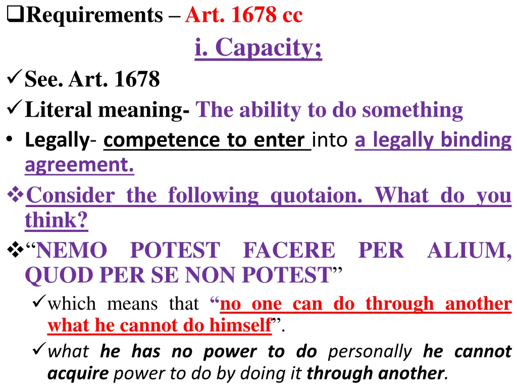 requirements art 1678 cc