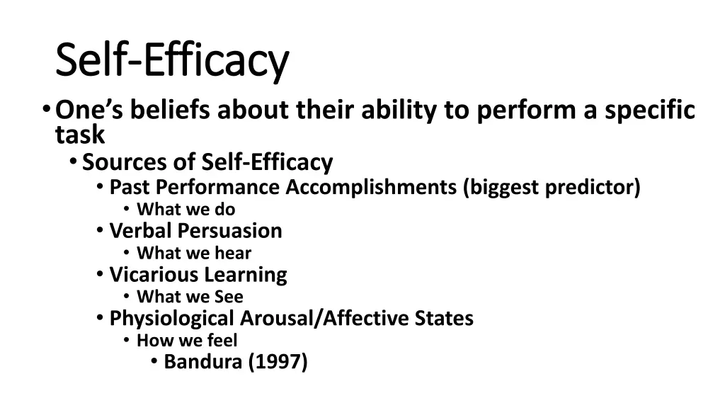 self self efficacy efficacy one s beliefs about