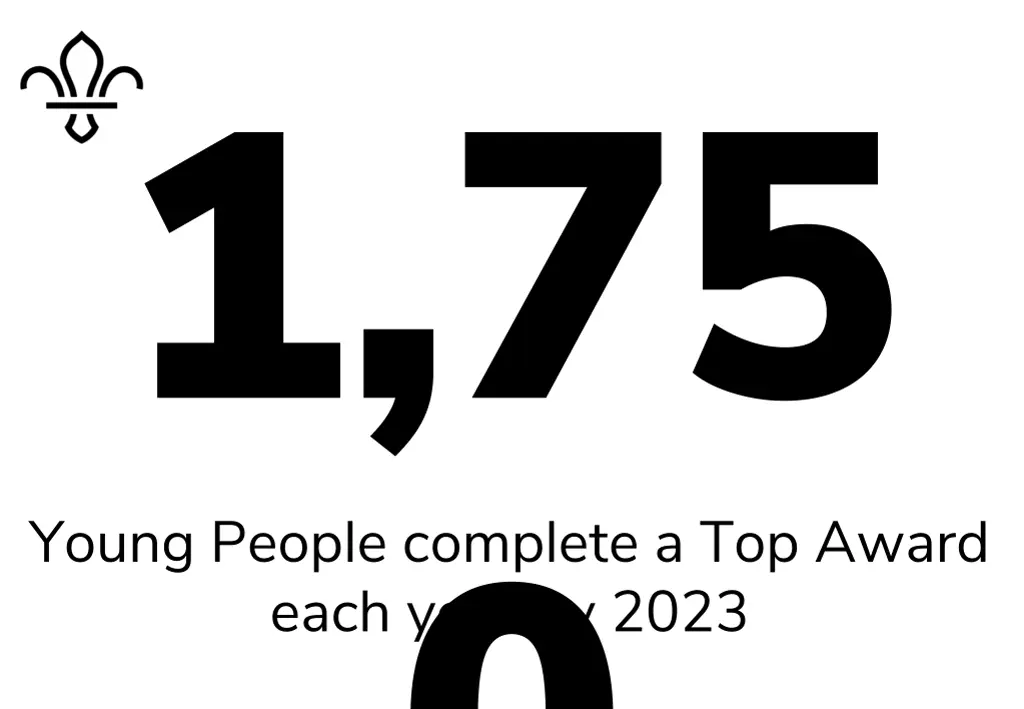 young people complete a top award each year