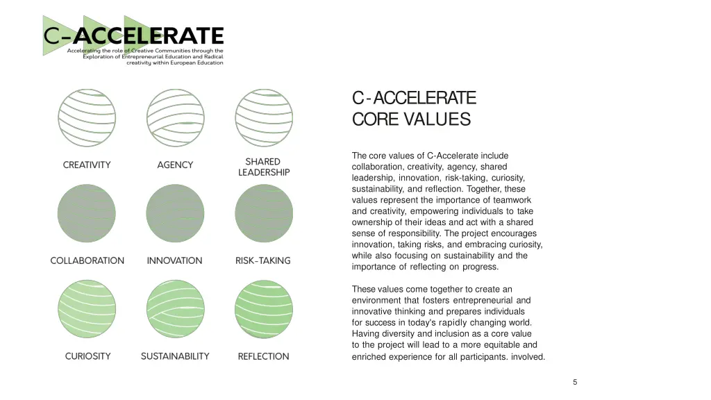 c accelerate core values