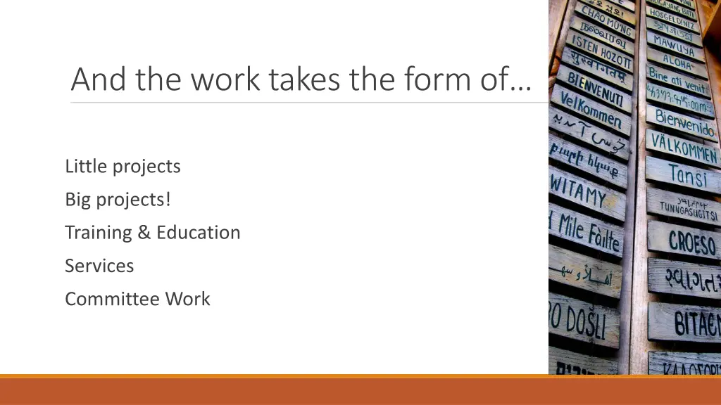 and the work takes the form of