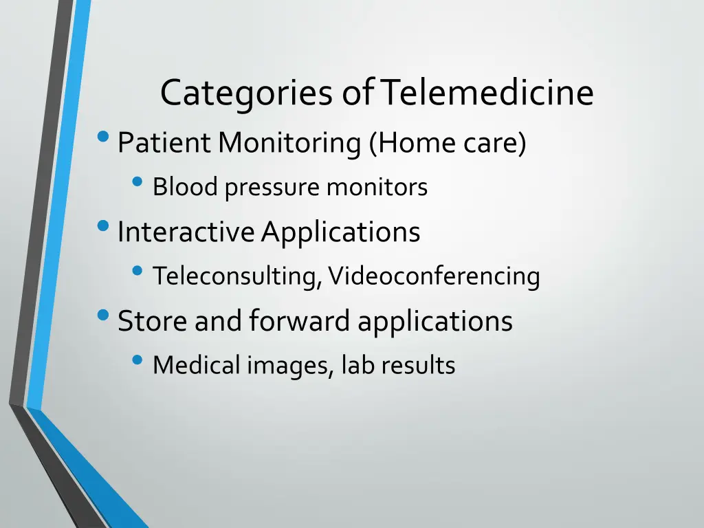 categories of telemedicine patient monitoring