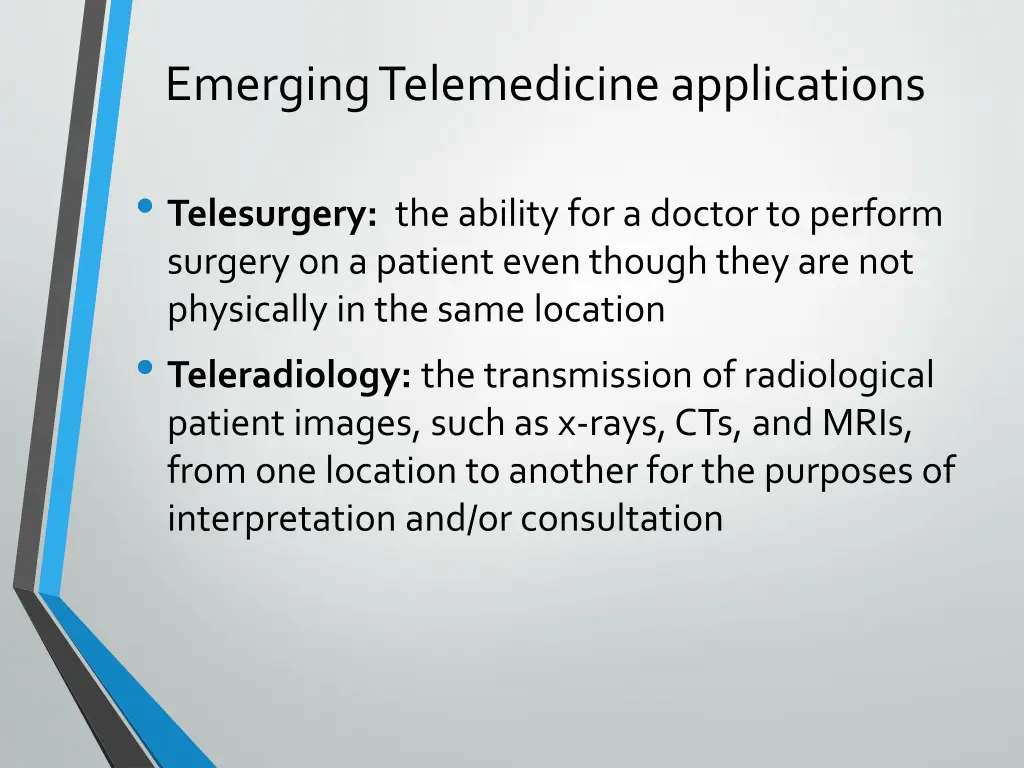 emerging telemedicine applications 7