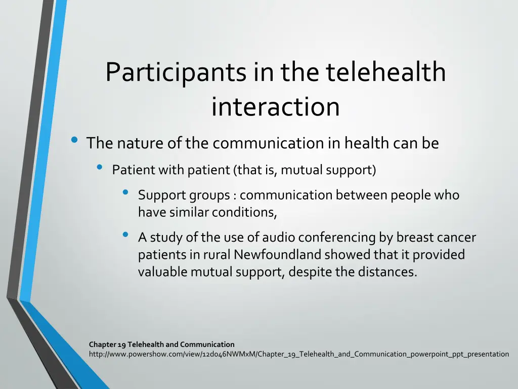 participants in the telehealth interaction 2