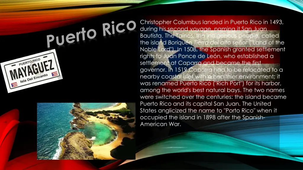 christopher columbus landed in puerto rico
