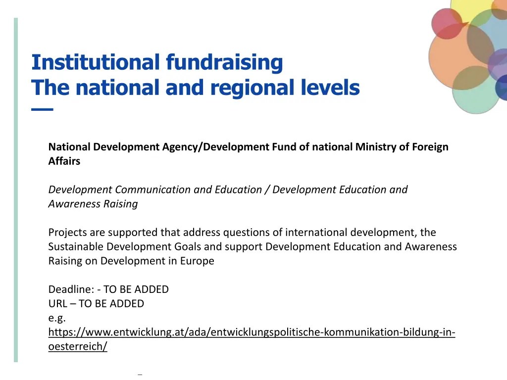 institutional fundraising the national 1