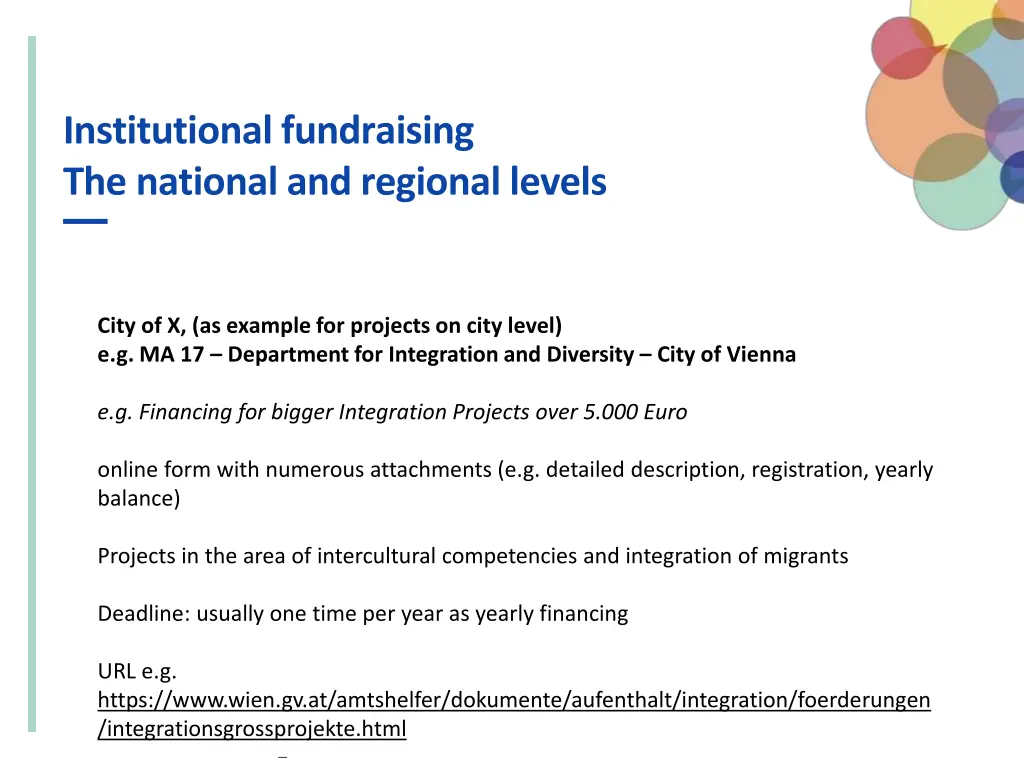 institutional fundraising the national 3