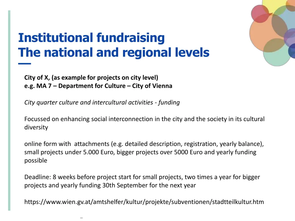 institutional fundraising the national 6