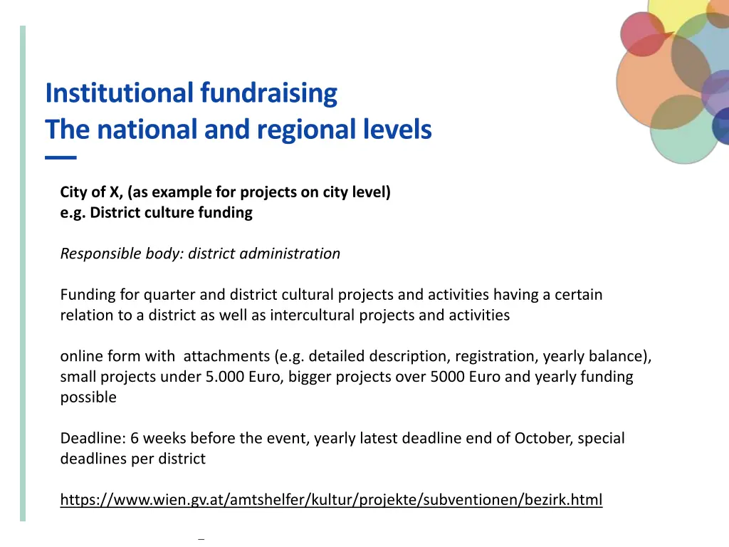 institutional fundraising the national 7