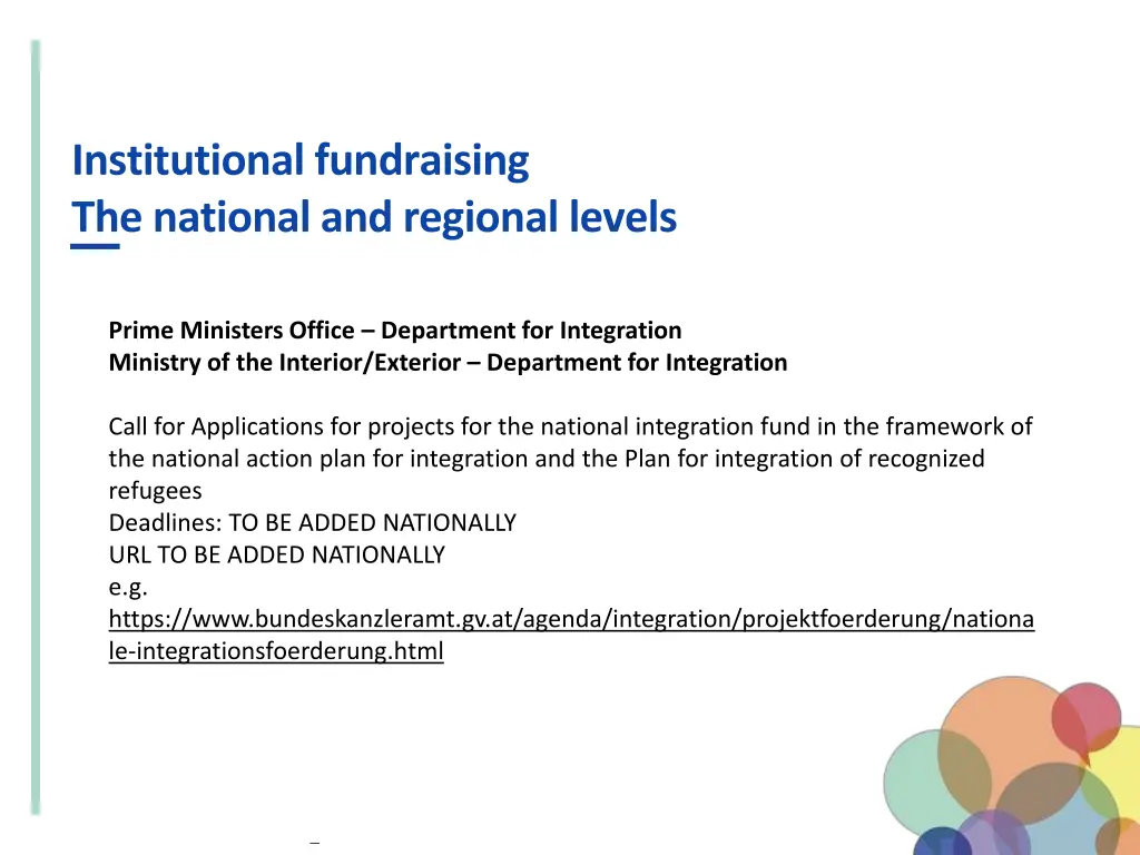institutional fundraising the national