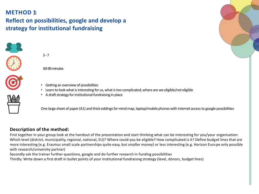 method 1 reflect on possibilities google