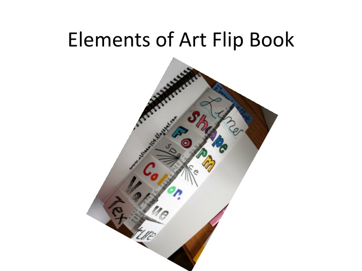 elements of art flip book