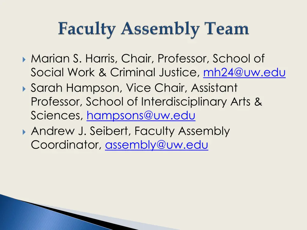 marian s harris chair professor school of social