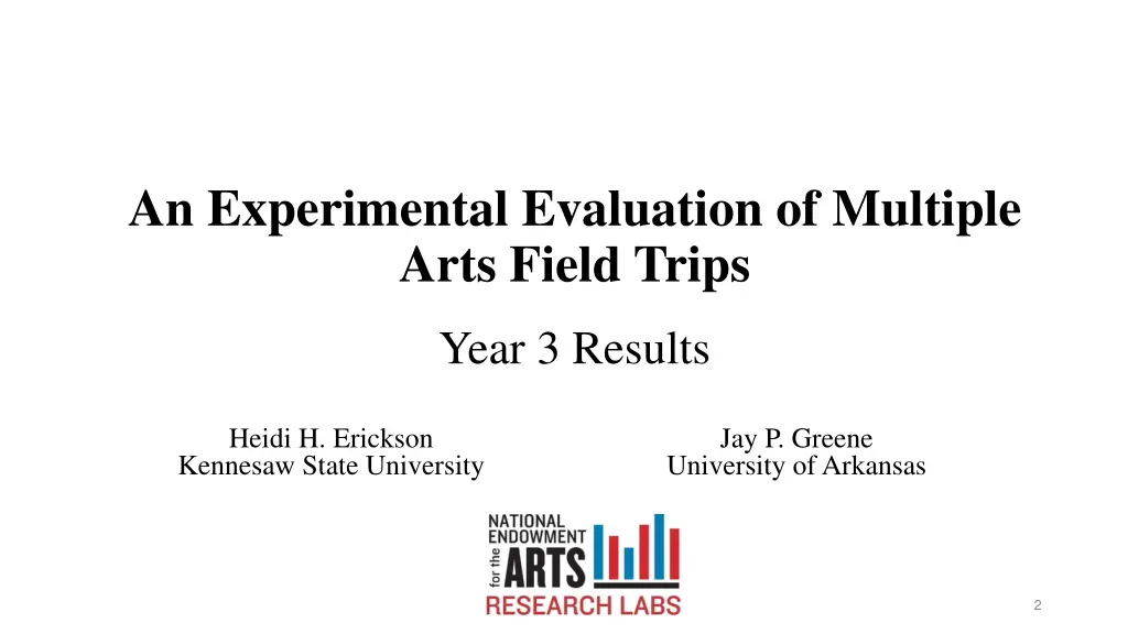 an experimental evaluation of multiple arts field